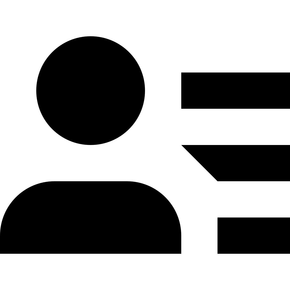 tiny glyph style menu utilisateur homme icon