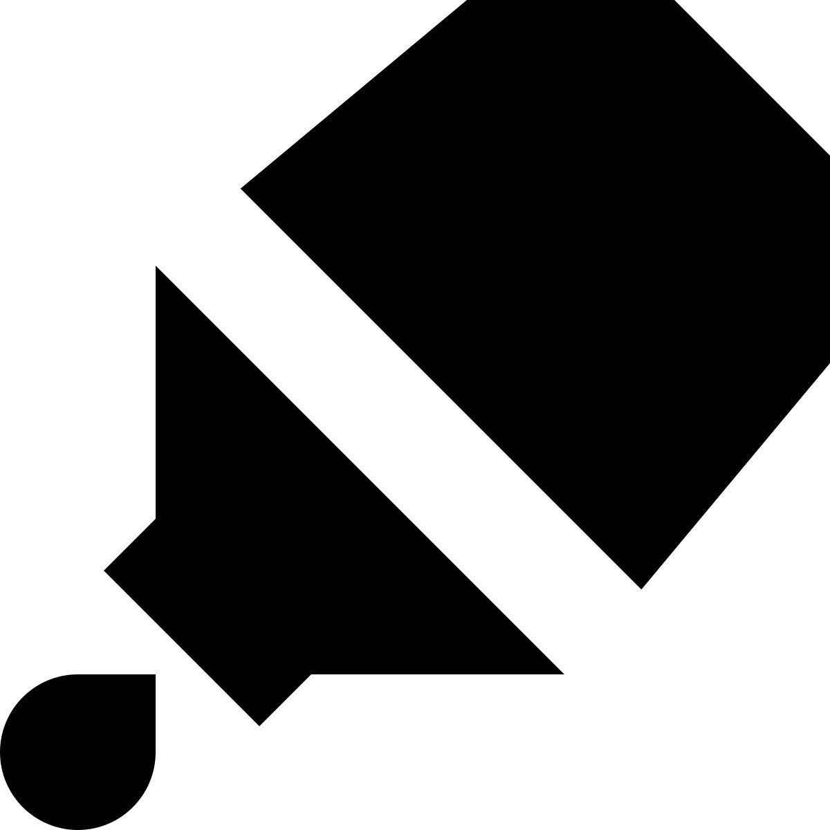 tiny glyph style gota de vacuna icon