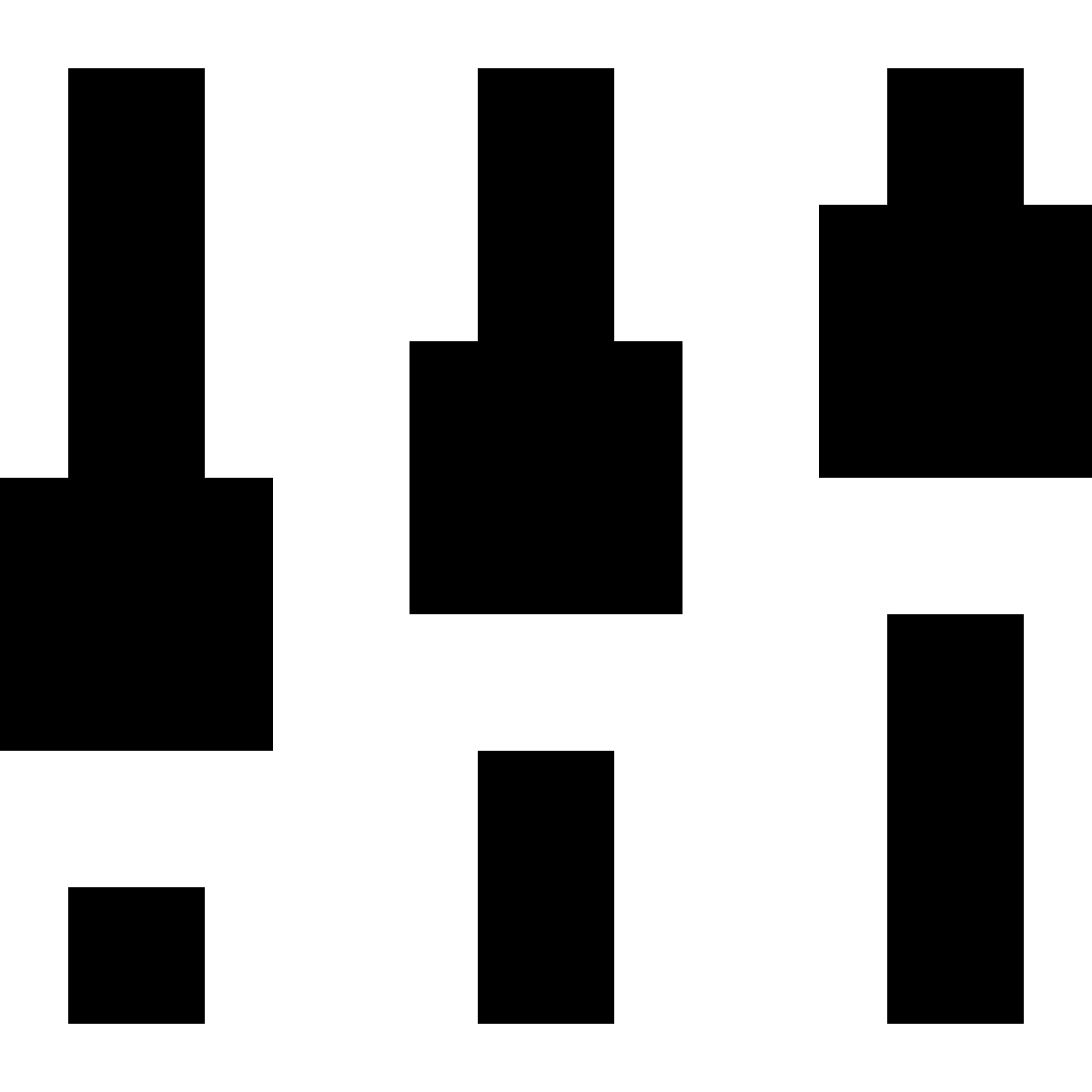 tiny glyph style vertical timeline icon