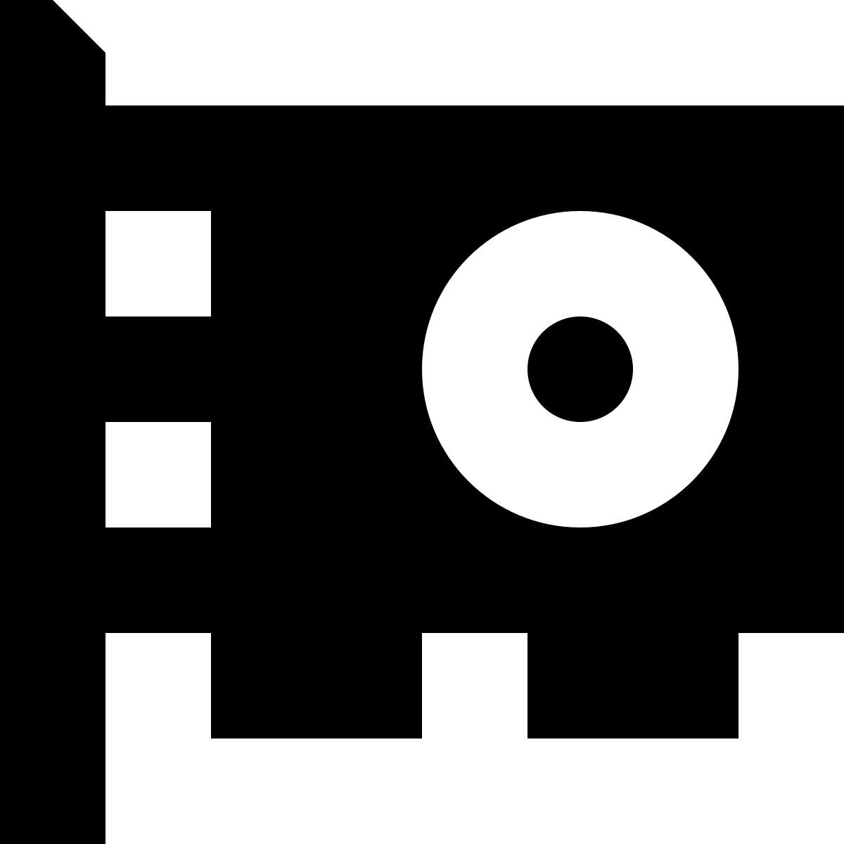 tiny glyph style video card icon