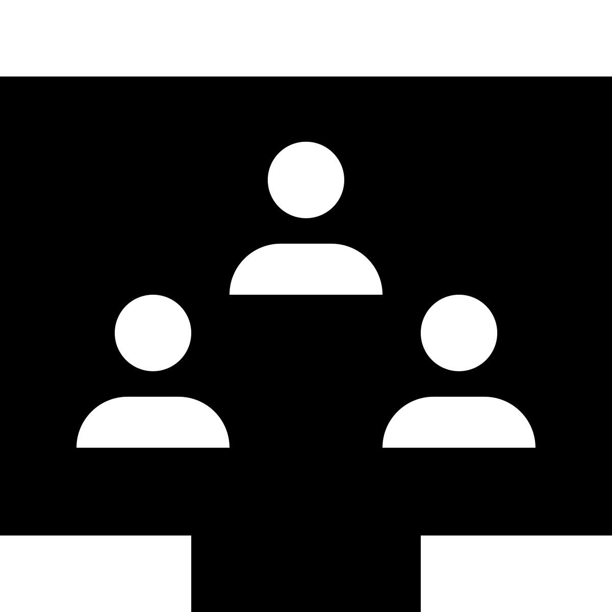 tiny glyph style ビデオ会議 icon
