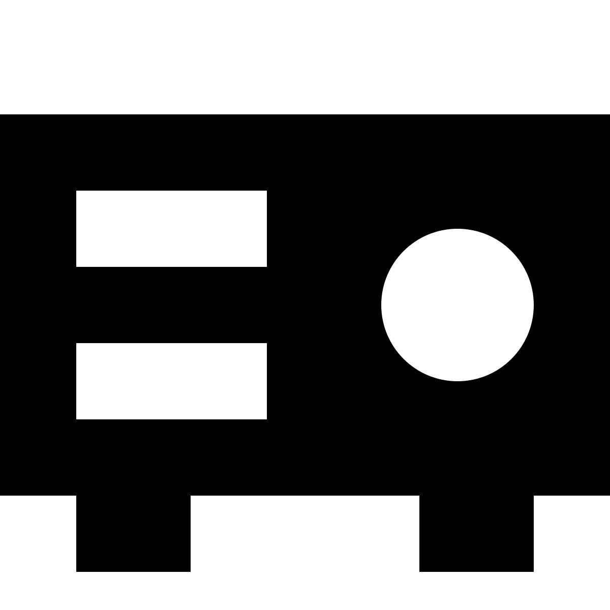 tiny glyph style video projector icon