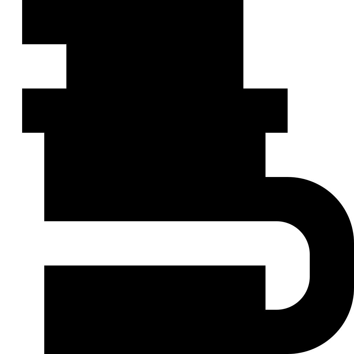 tiny glyph style café vietnamita icon