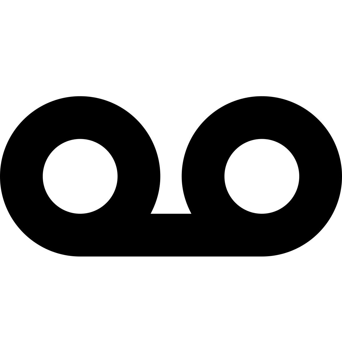 tiny glyph style correio de voz icon