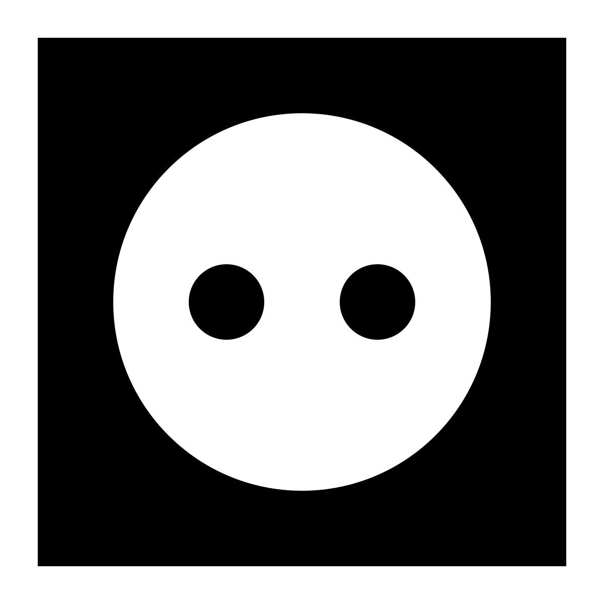 tiny glyph style presa a muro icon