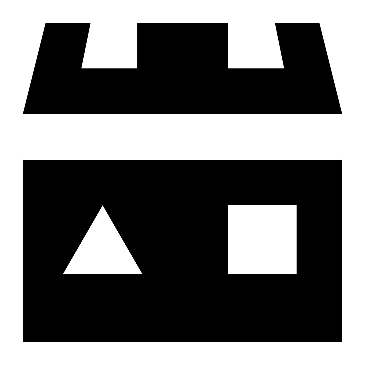 tiny glyph style separación de basura icon