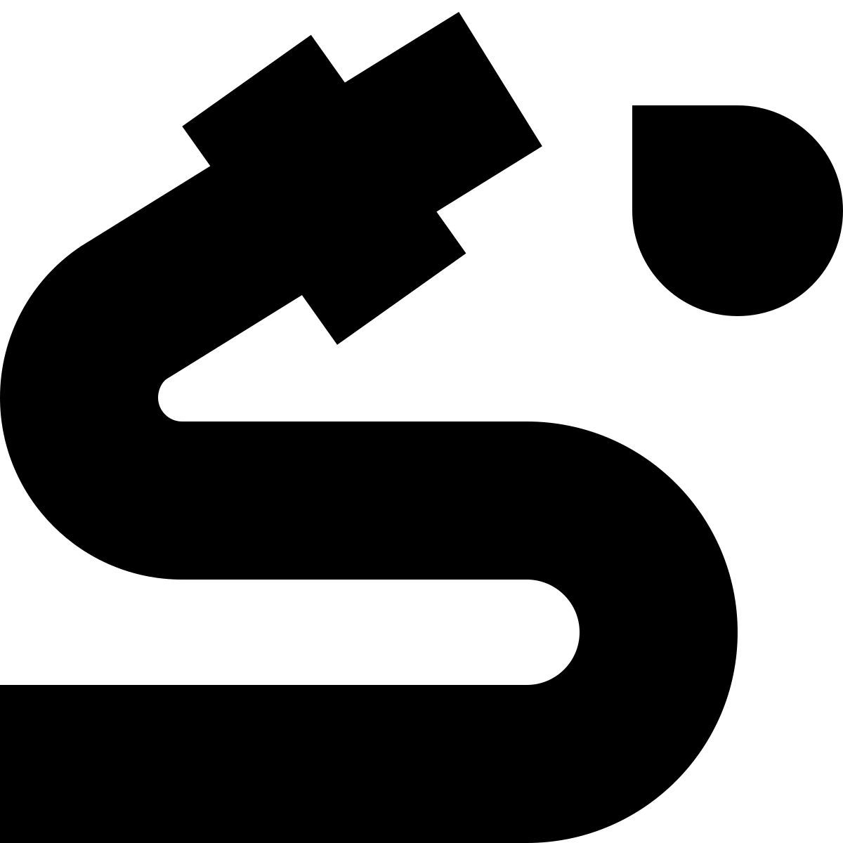 tiny glyph style 水管 icon