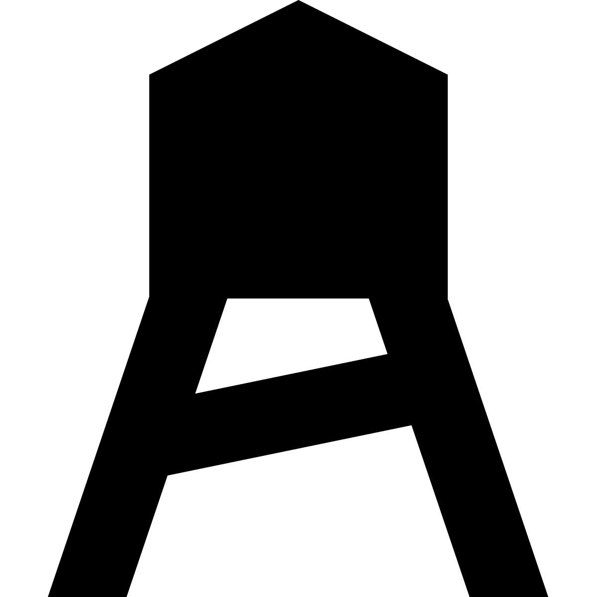 tiny glyph style château d'eau icon