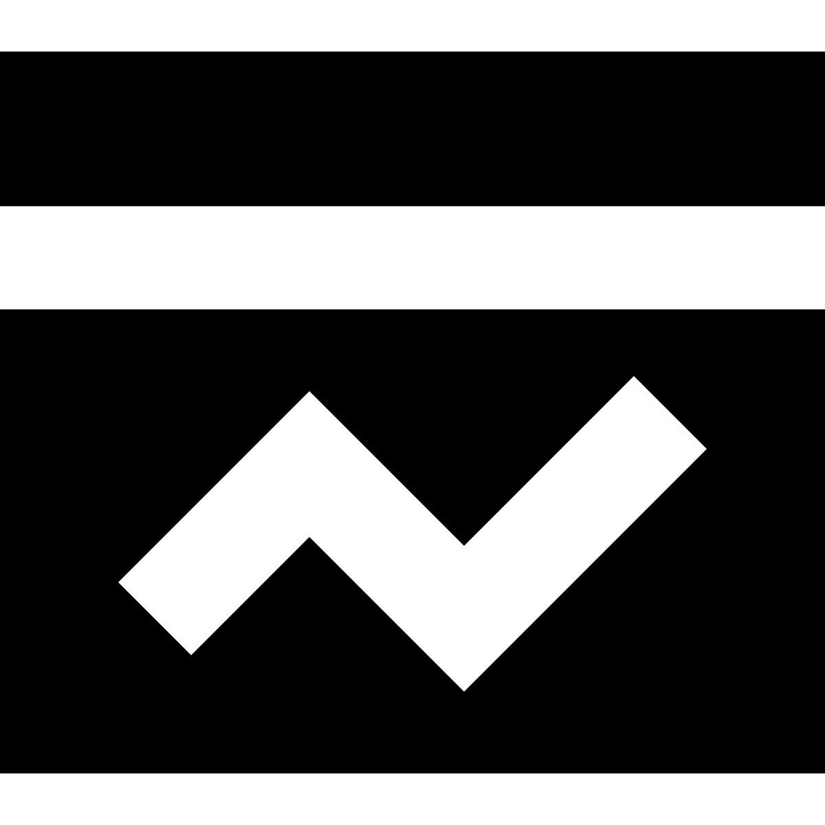tiny glyph style web analytics icon