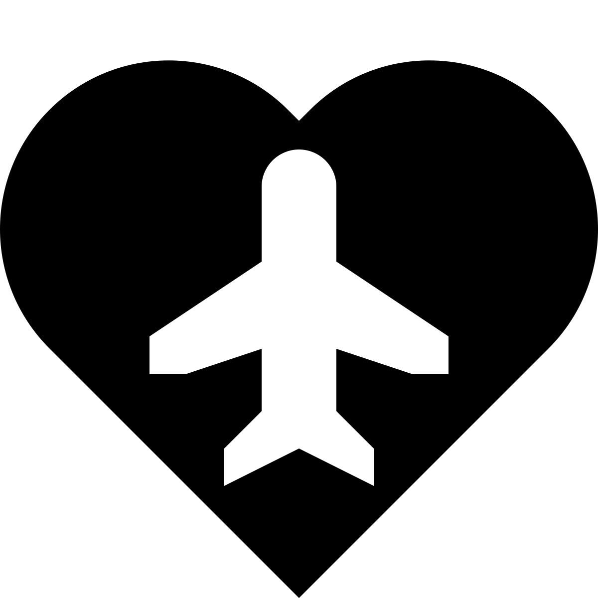 tiny glyph style 결혼식 여행 icon