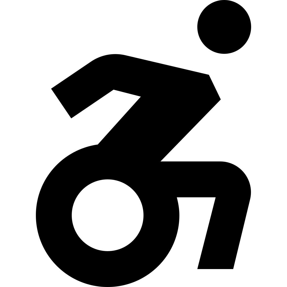 tiny glyph style rollstuhl icon