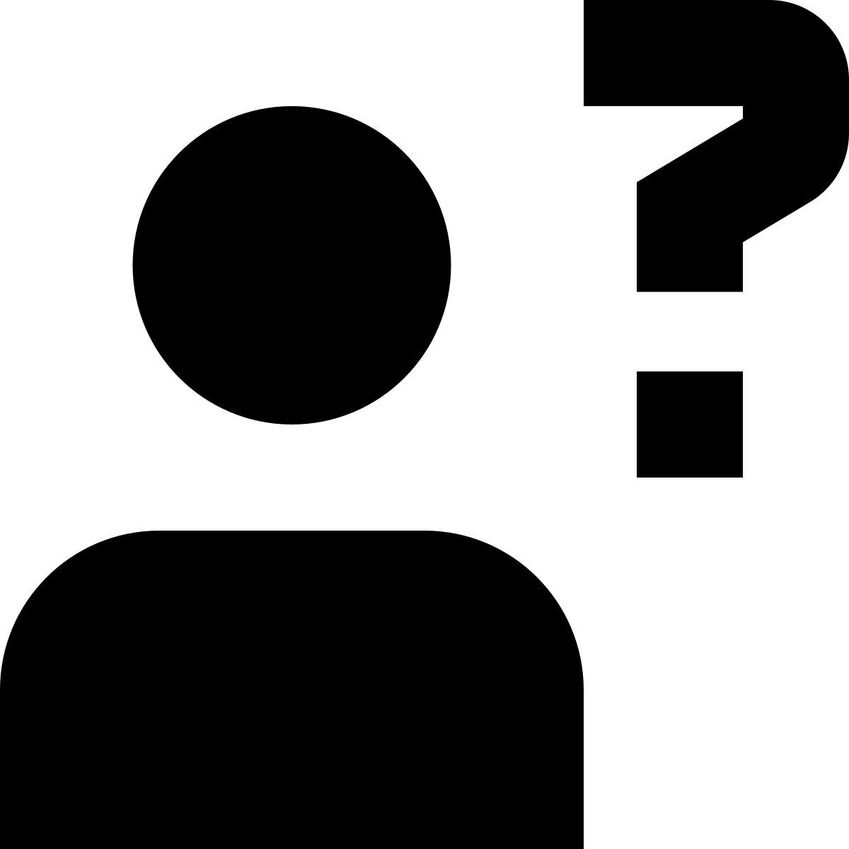 tiny glyph style pourquoi nous homme icon