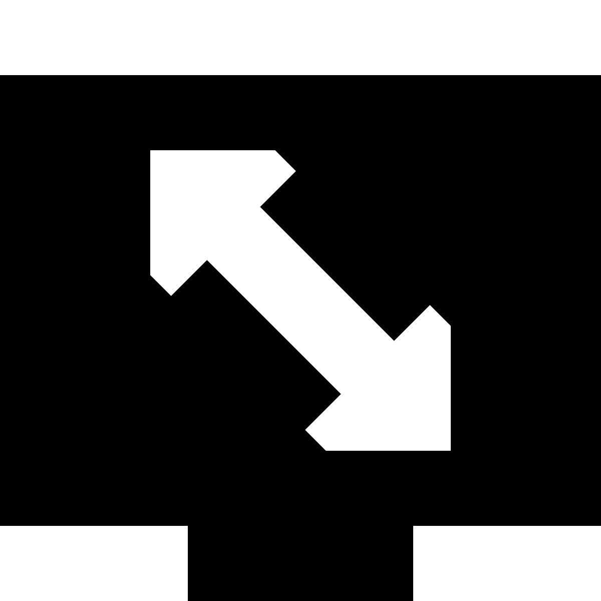 tiny glyph style widescreen icon