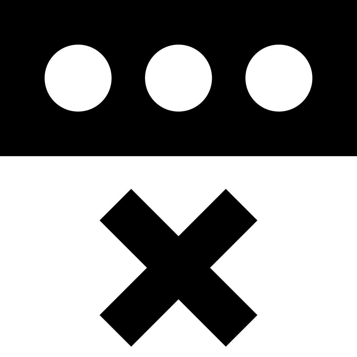 tiny glyph style 错误的pin码 icon