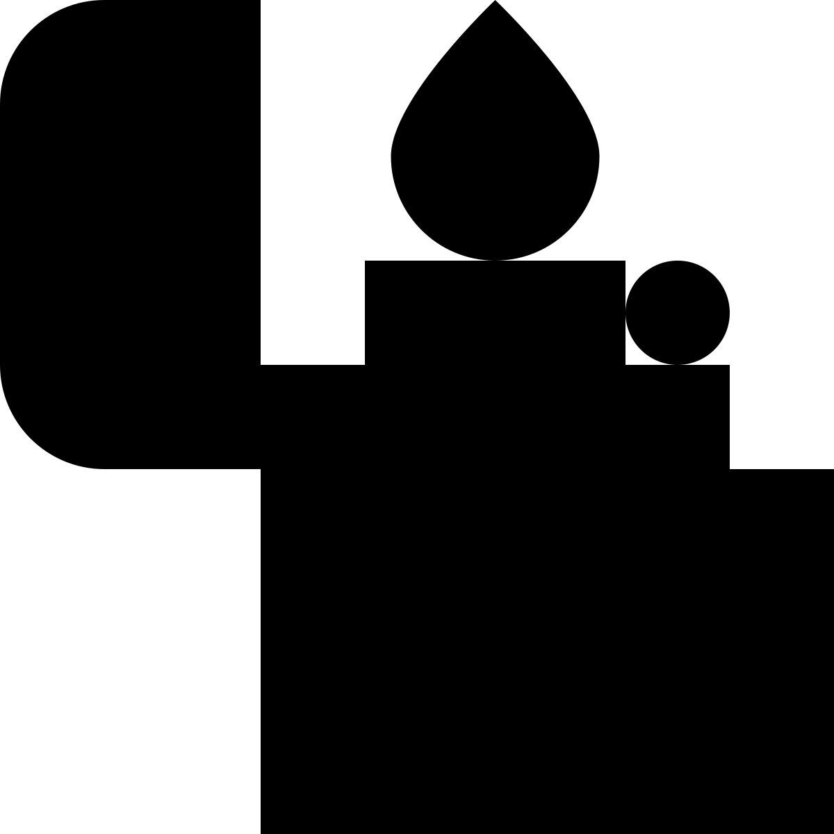 tiny glyph style isqueiro zippo icon