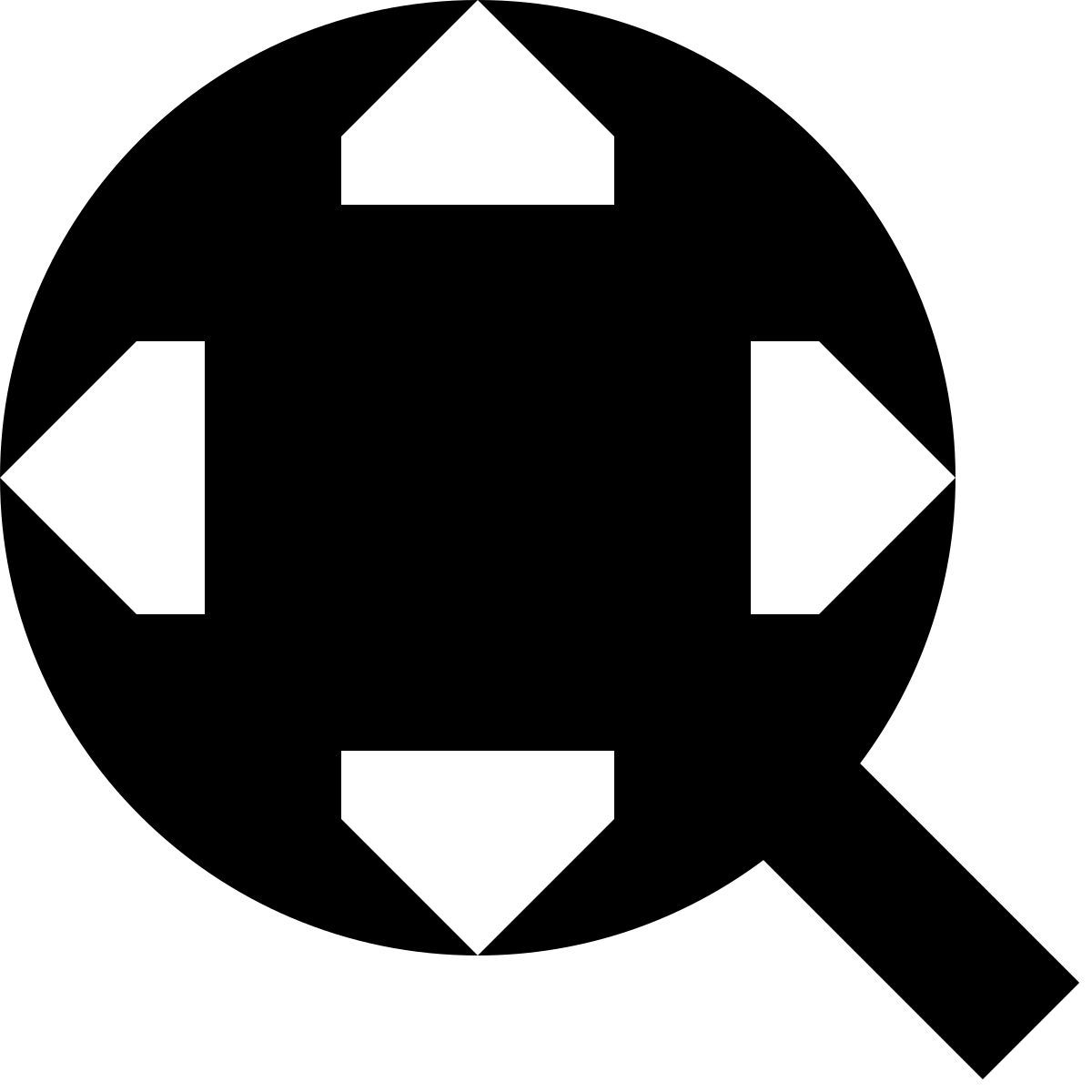 tiny glyph style 拡大 icon