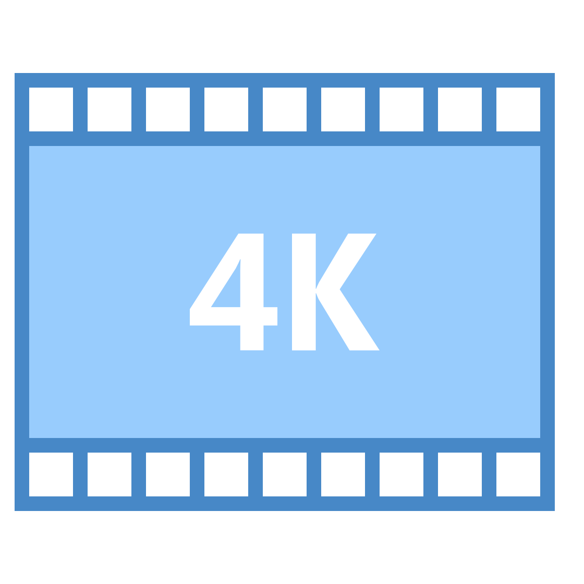 blue ui style 4k icon
