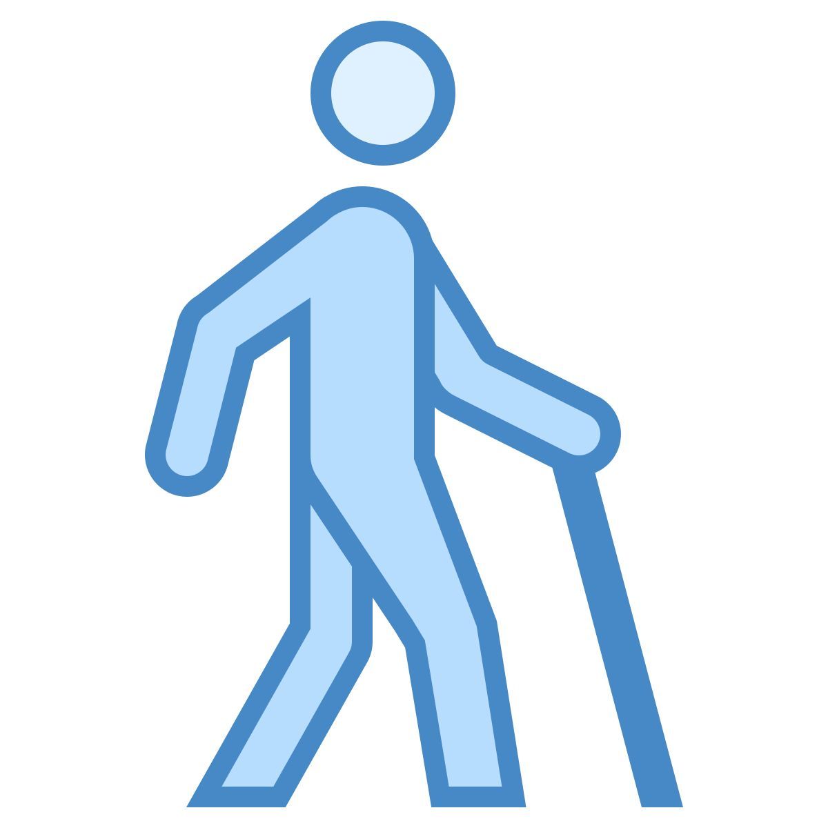 blue ui style zugang für blinde icon