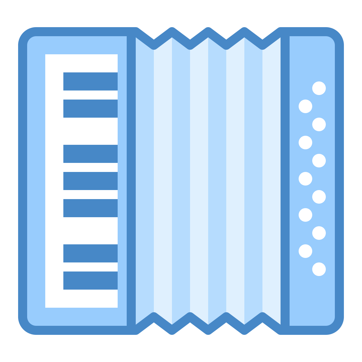 blue ui style accordion icon