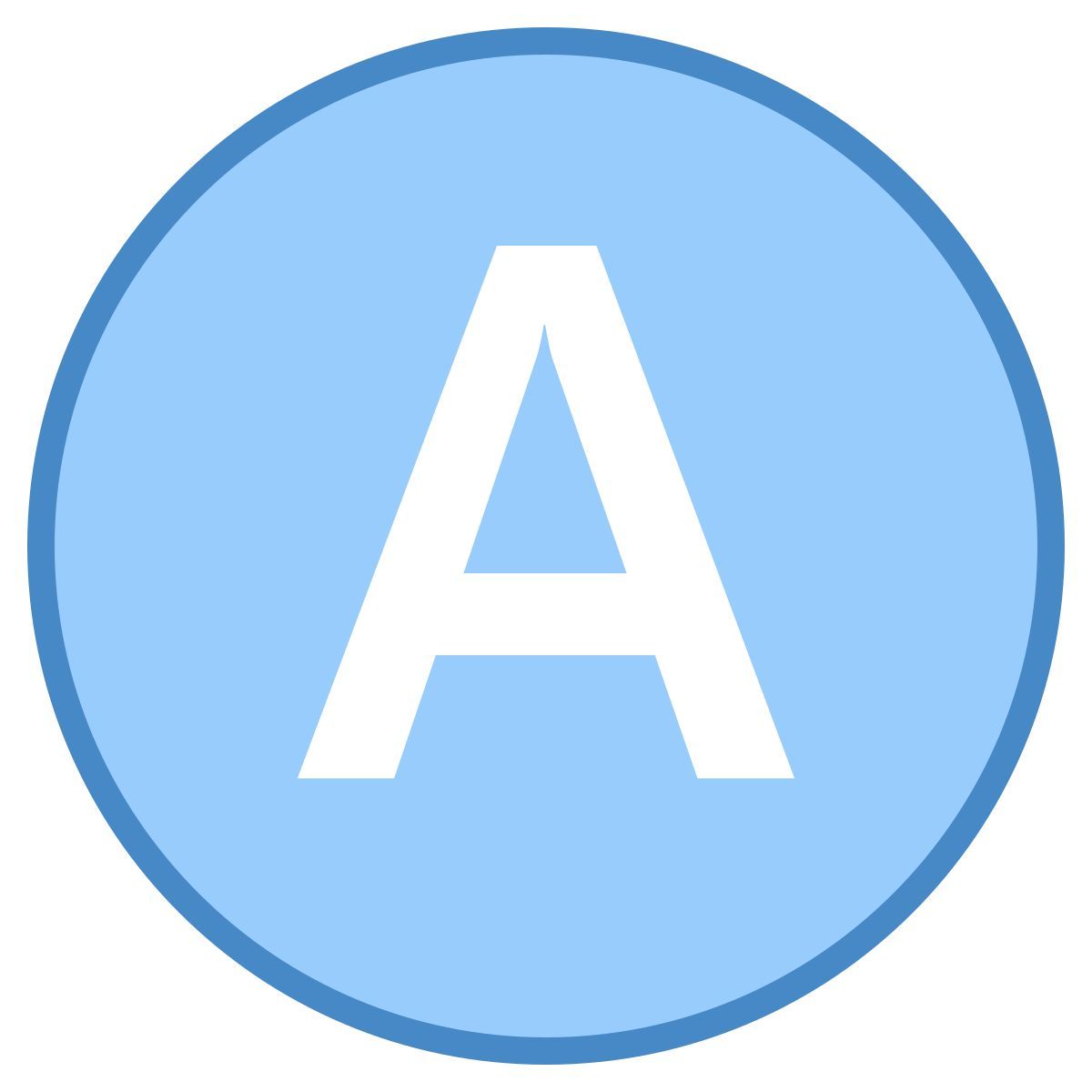 blue ui style additional icon