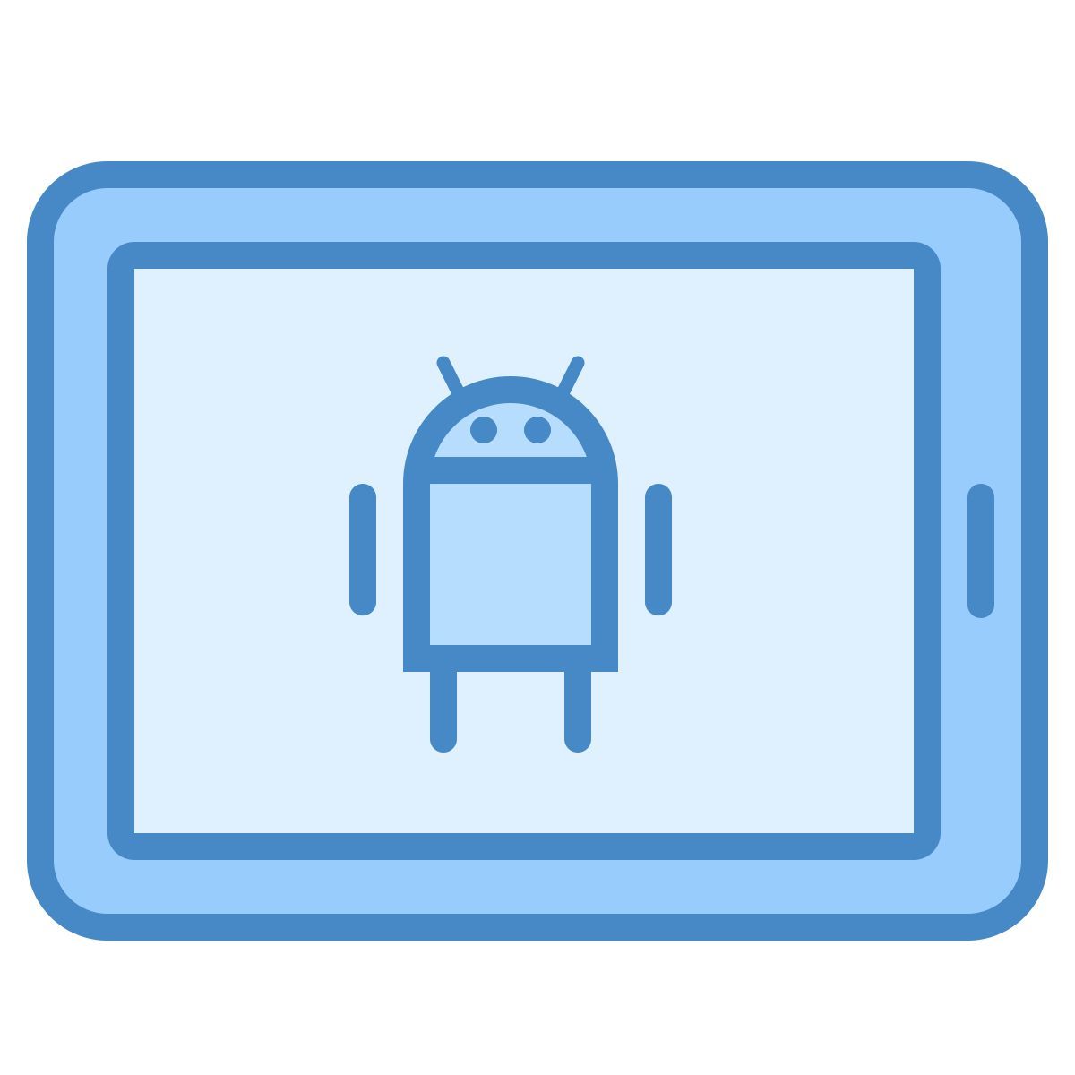blue ui style android平板电脑 icon