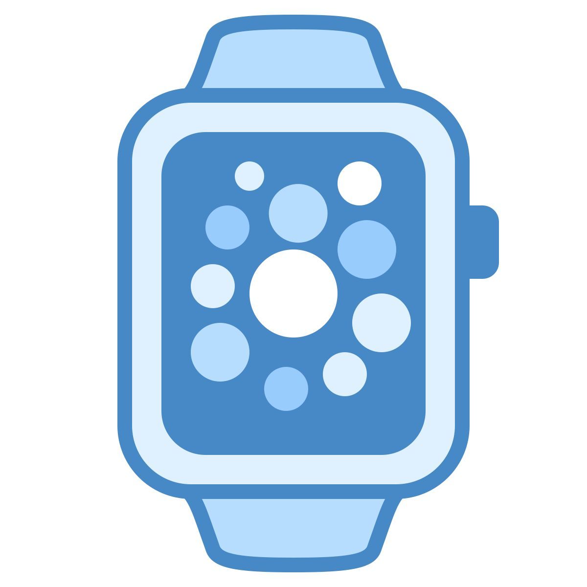 blue ui style smart watch icon