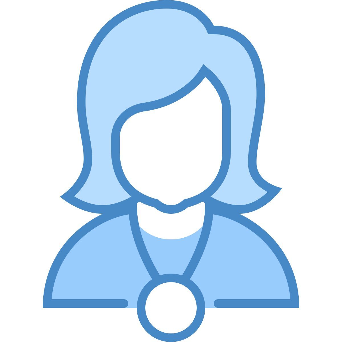 blue ui style 运动员女性 icon