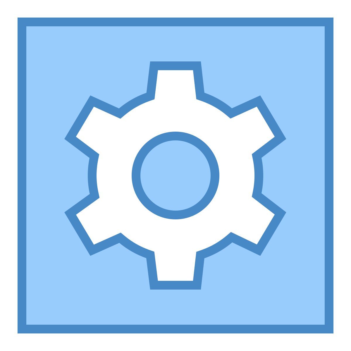 blue ui style automático icon