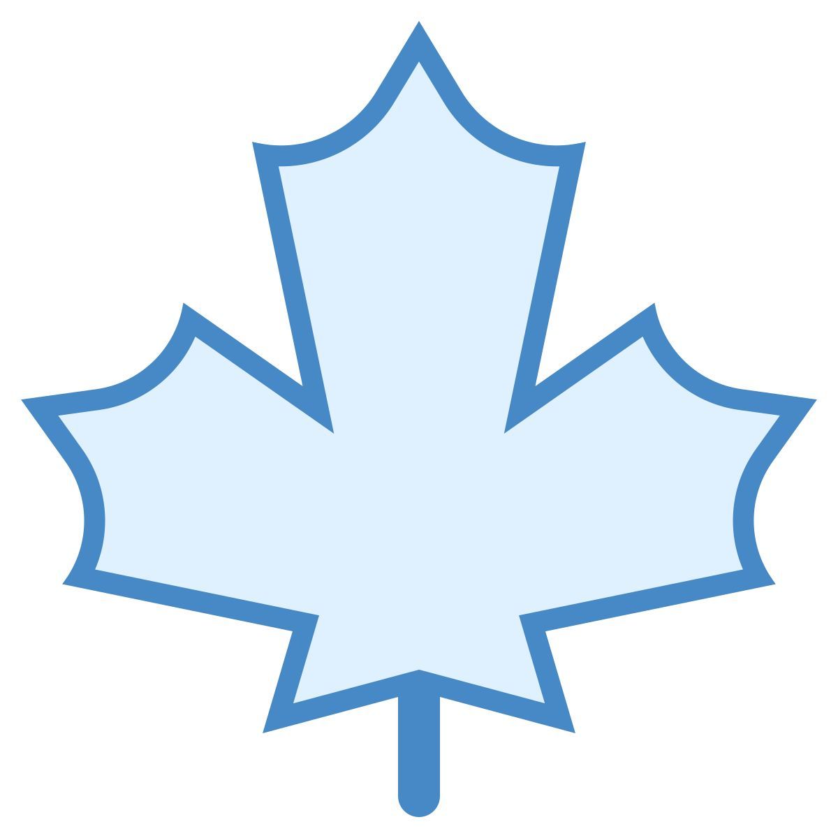 blue ui style autumn icon