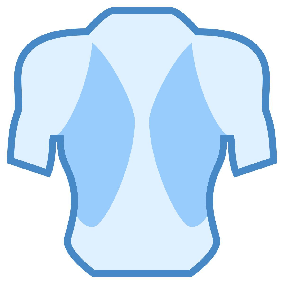 blue ui style músculos de la espalda icon