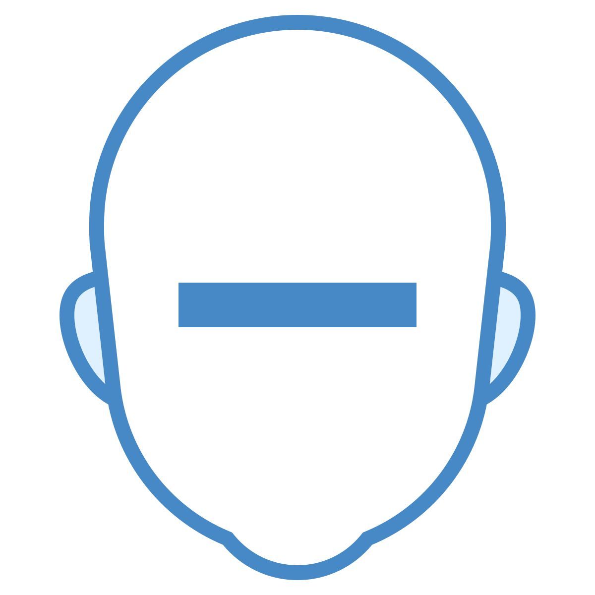 blue ui style mauvaise décision icon