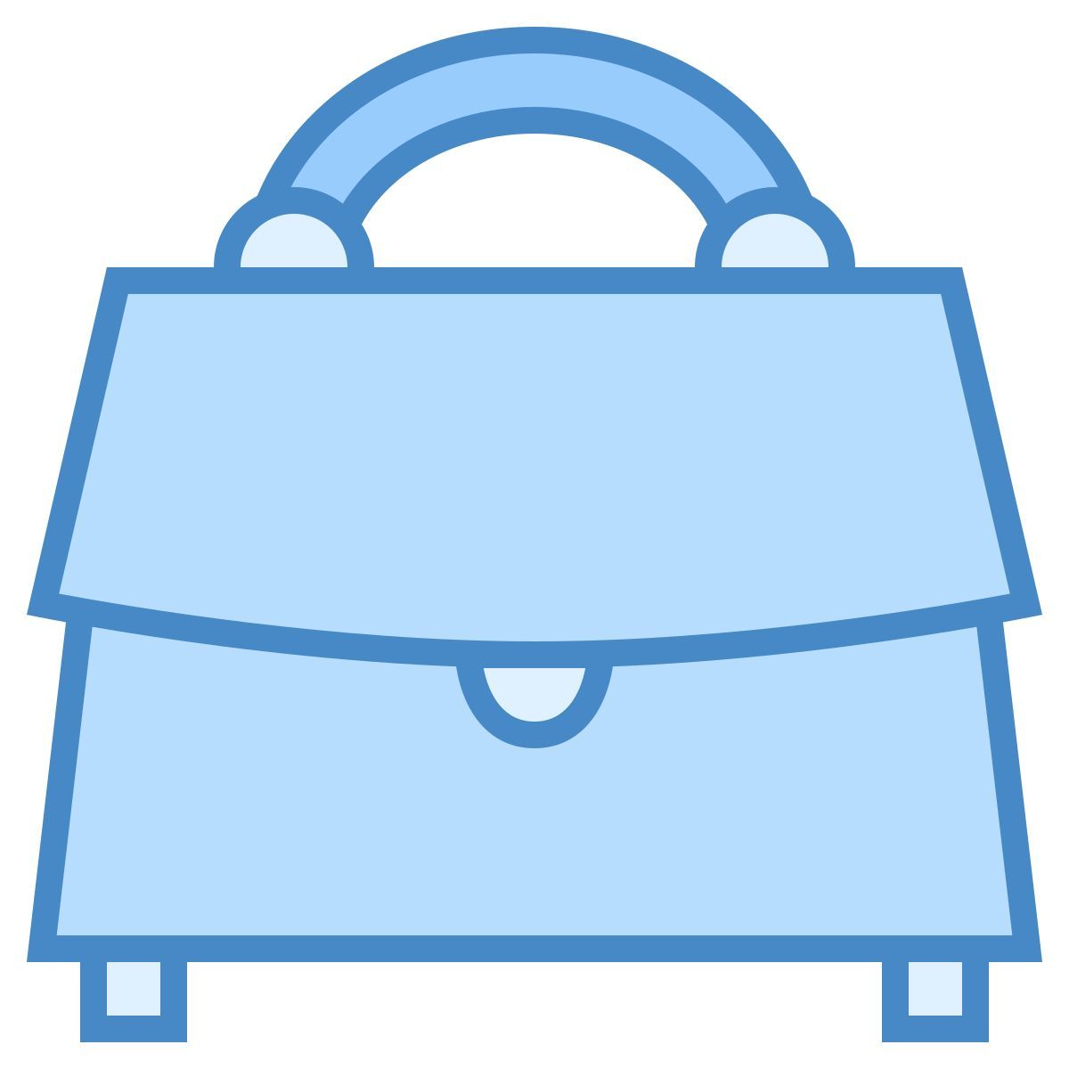 blue ui style tasche vorderansicht icon