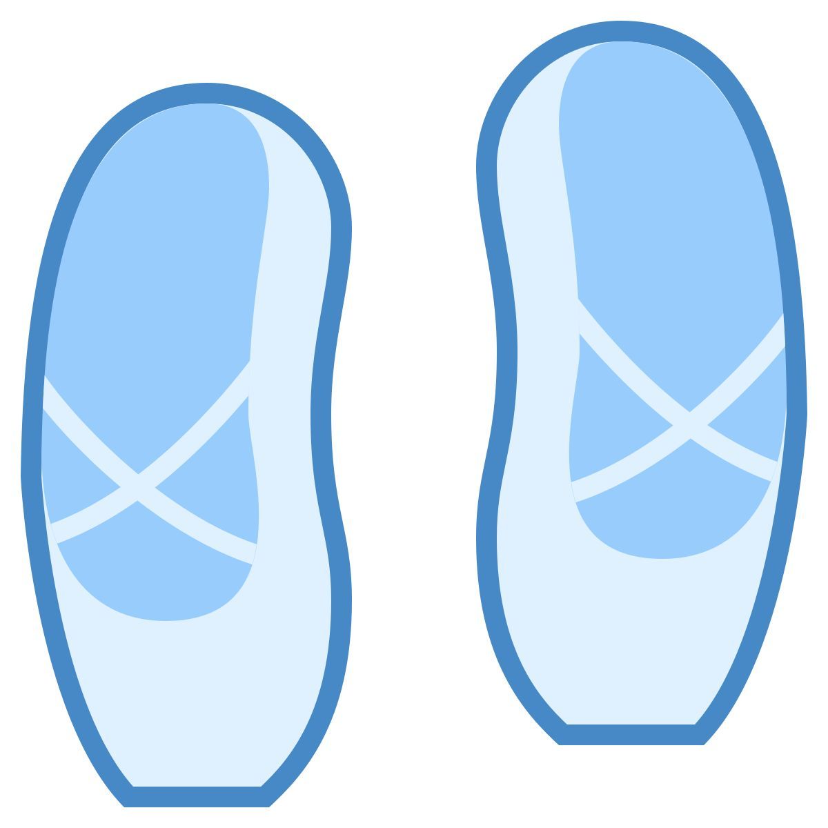 blue ui style 발레 슈즈 icon