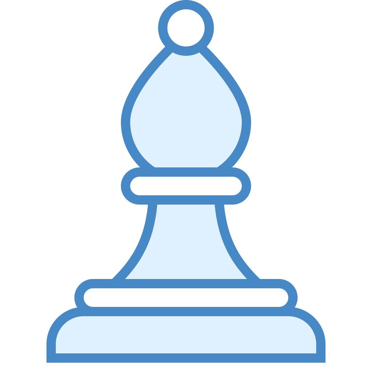 blue ui style läufer icon