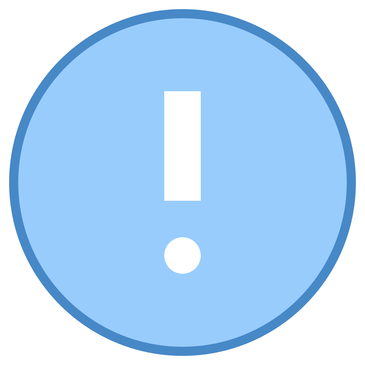 blue ui style box important  v2 icon