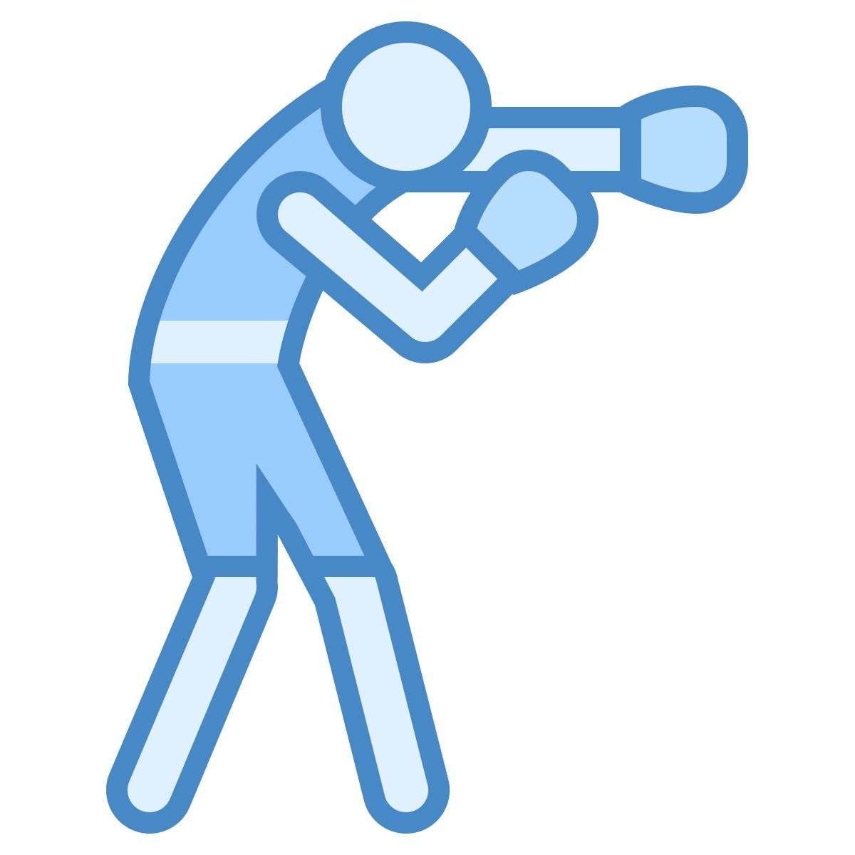 blue ui style 복싱 2 icon