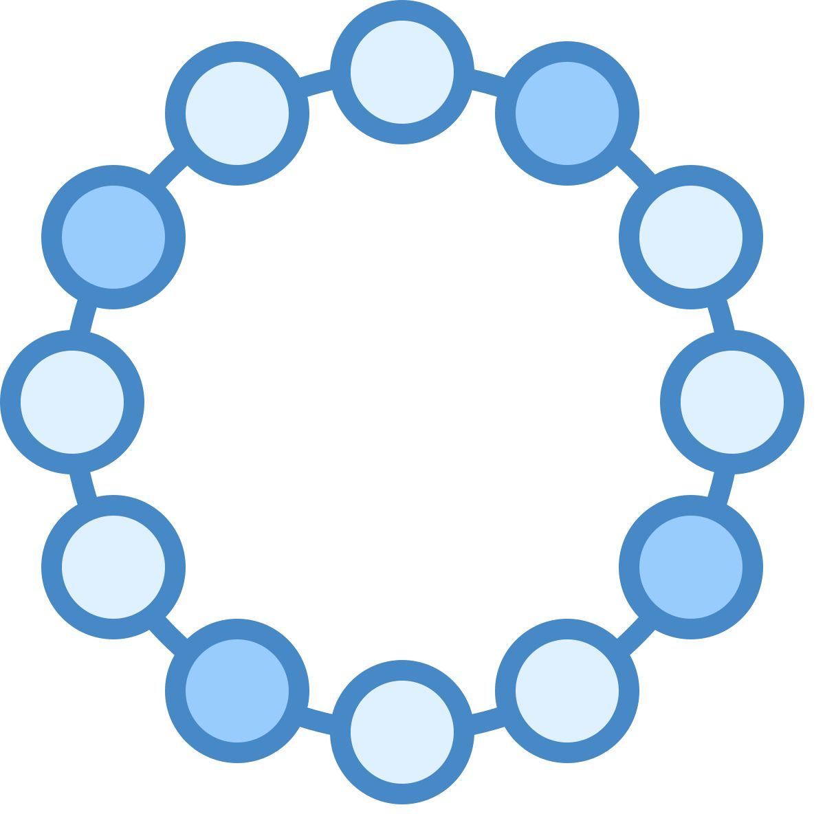 blue ui style zubehör icon