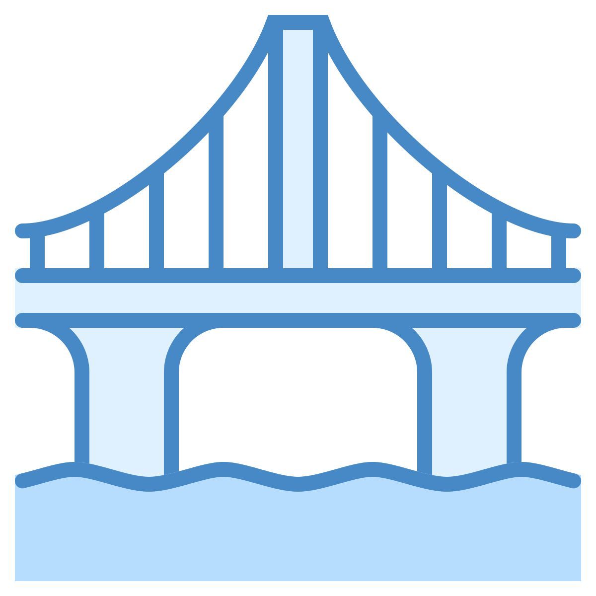 blue ui style 桥 icon