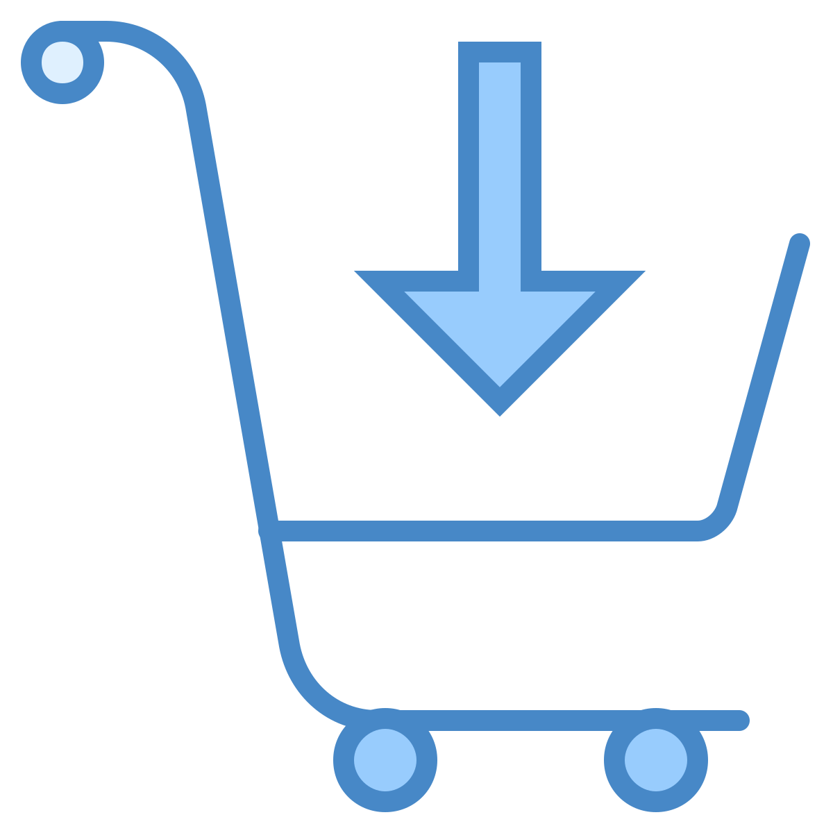blue ui style buy  v2 icon