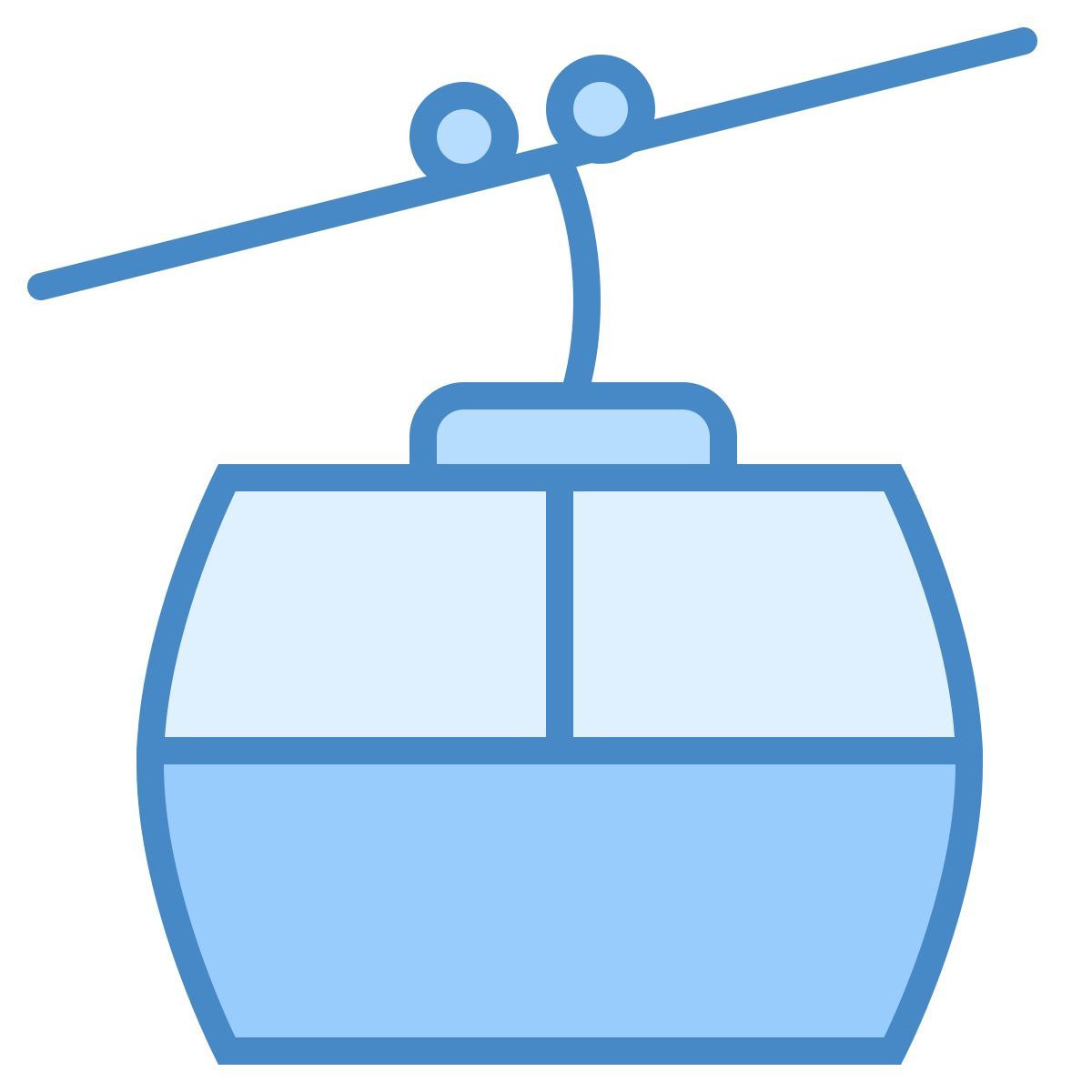 blue ui style 缆车 icon