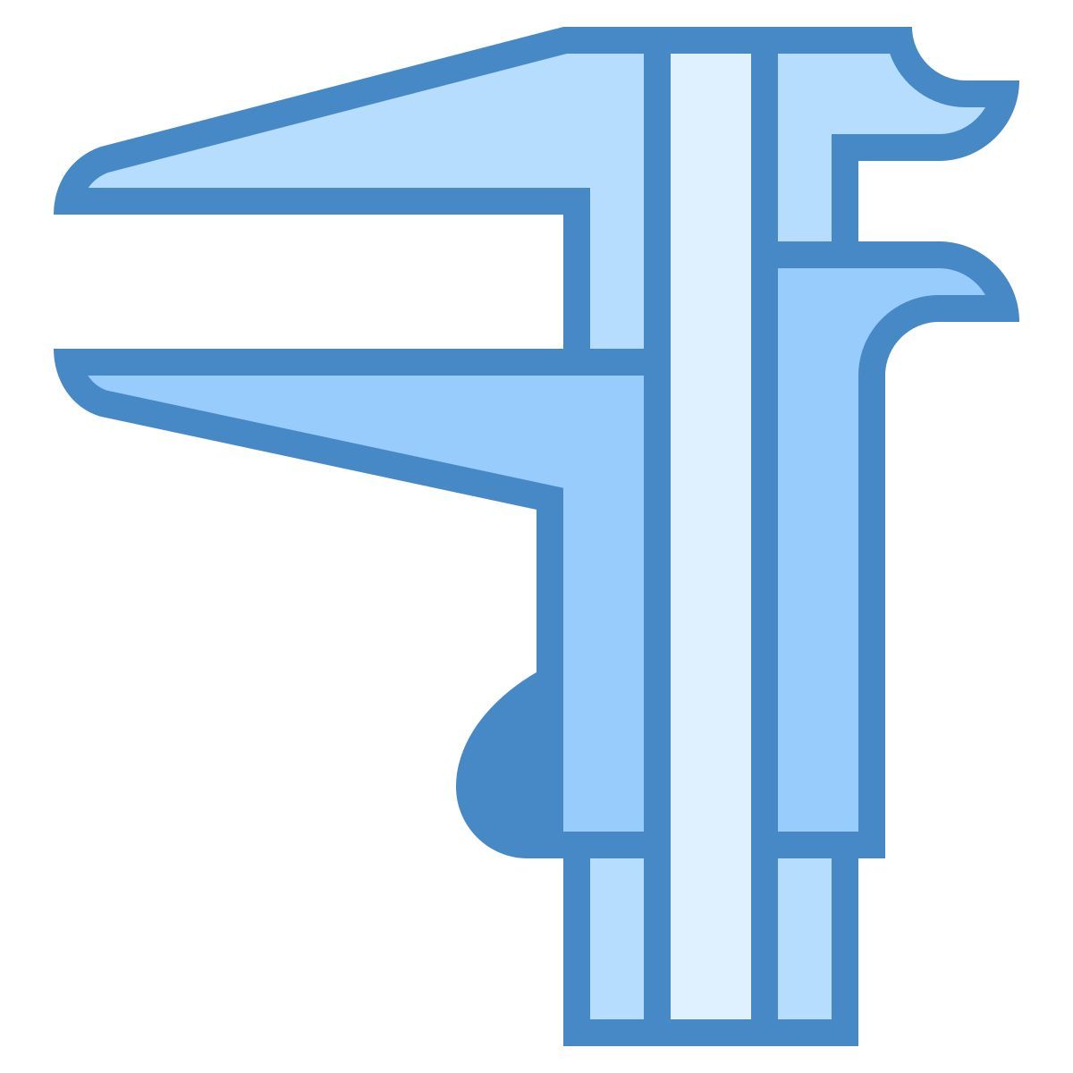 blue ui style 卡尺 icon