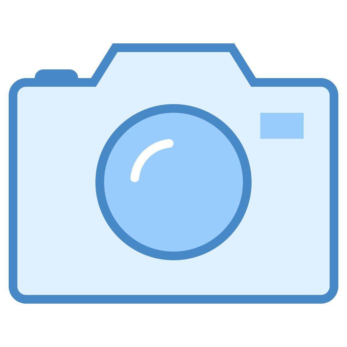 blue ui style camera icon