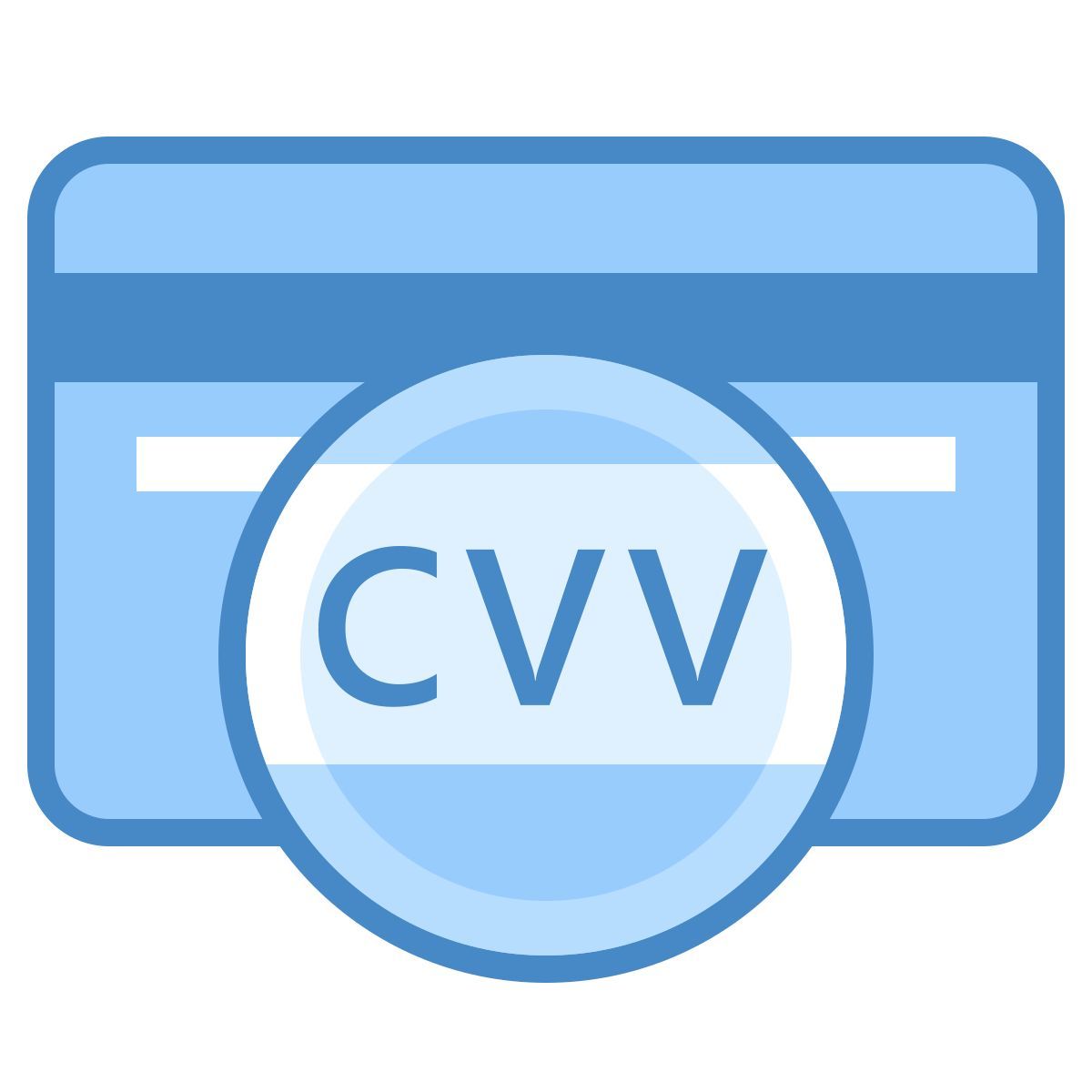 blue ui style cvv icon