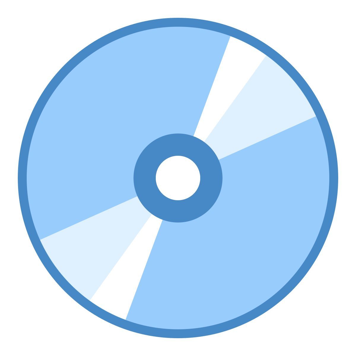 blue ui style cd icon