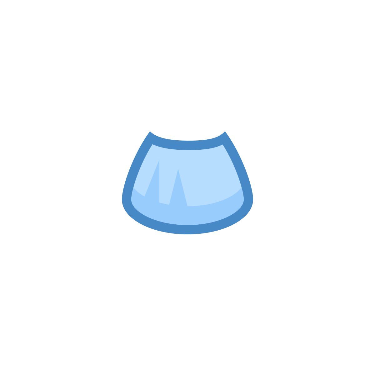 blue ui style 卓别林胡子 icon
