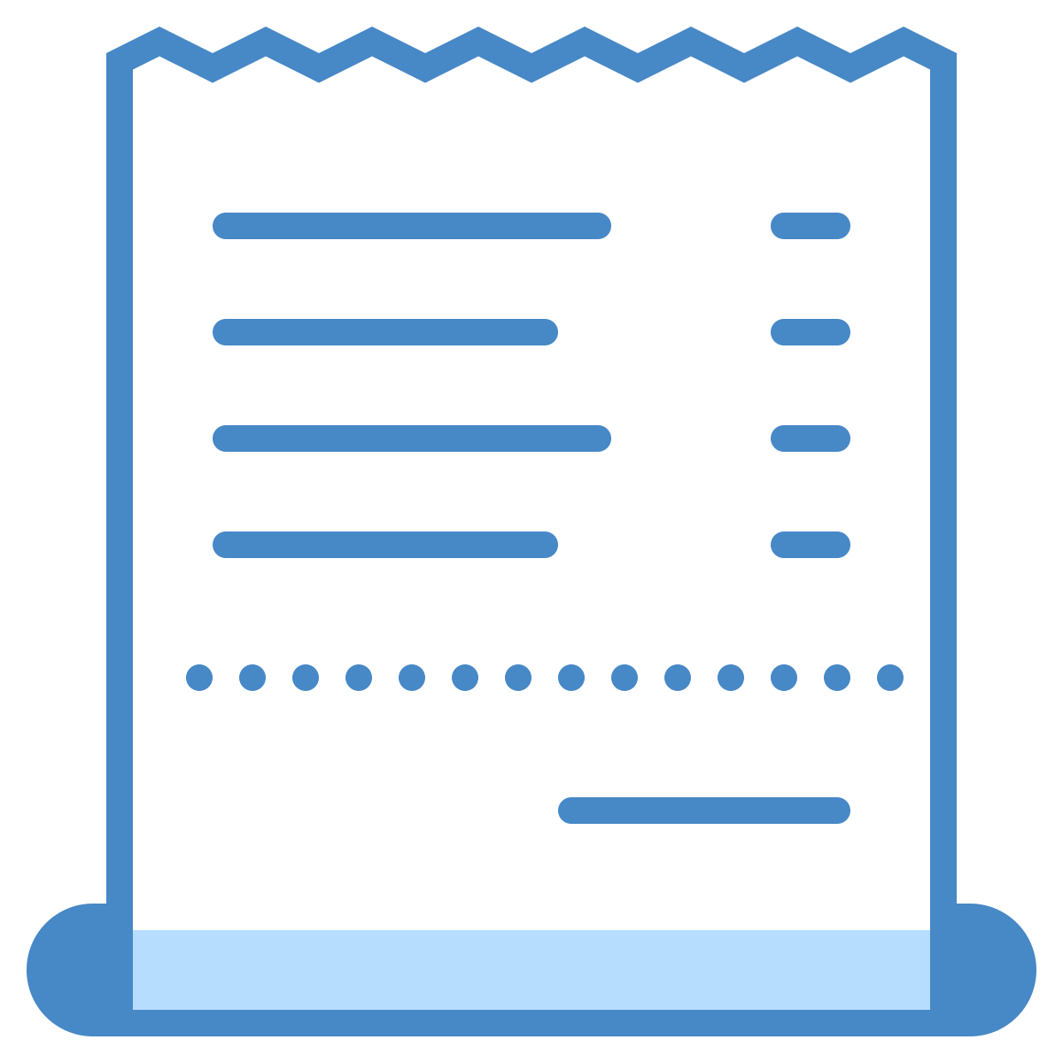 blue ui style check icon