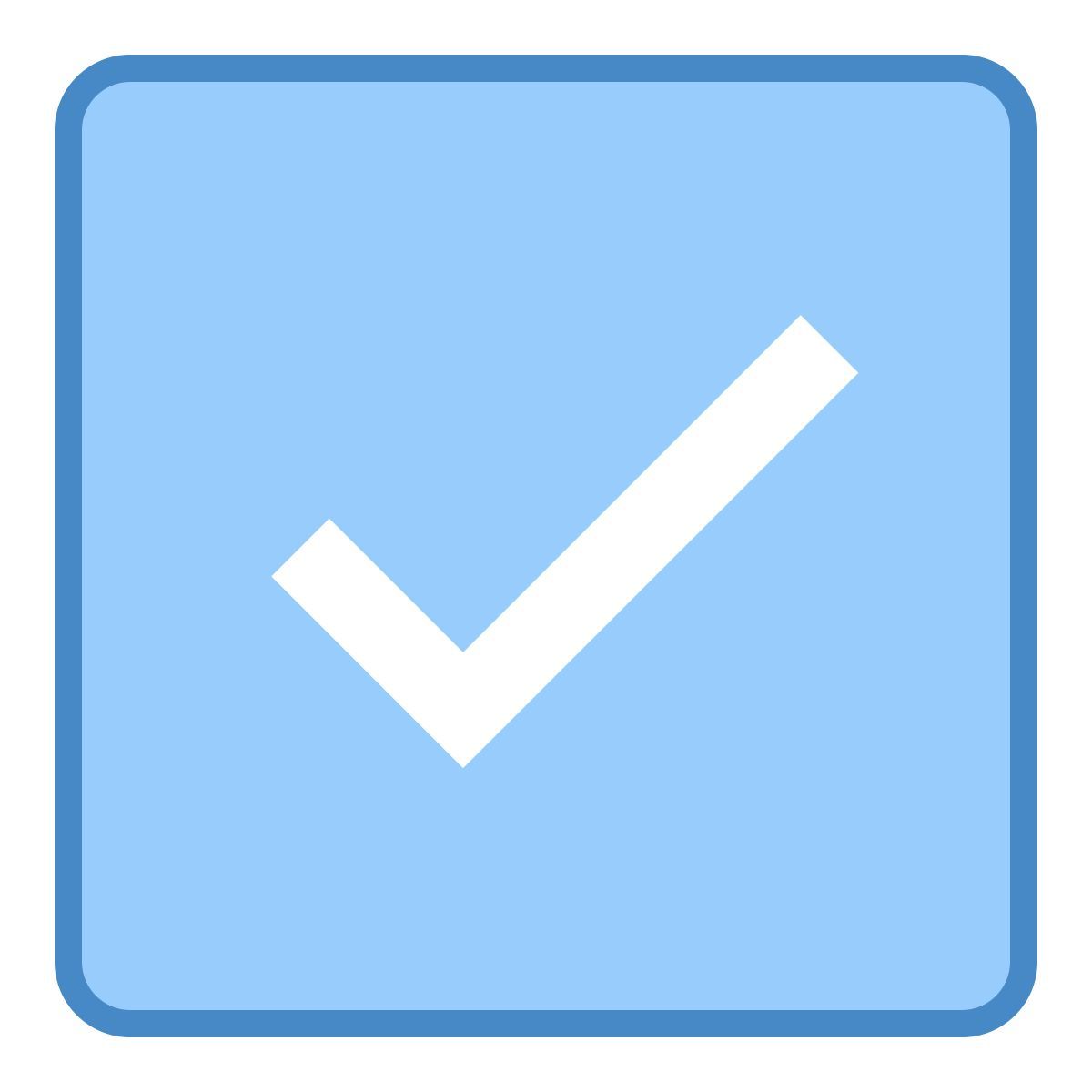 blue ui style checkbox markiert 2 icon