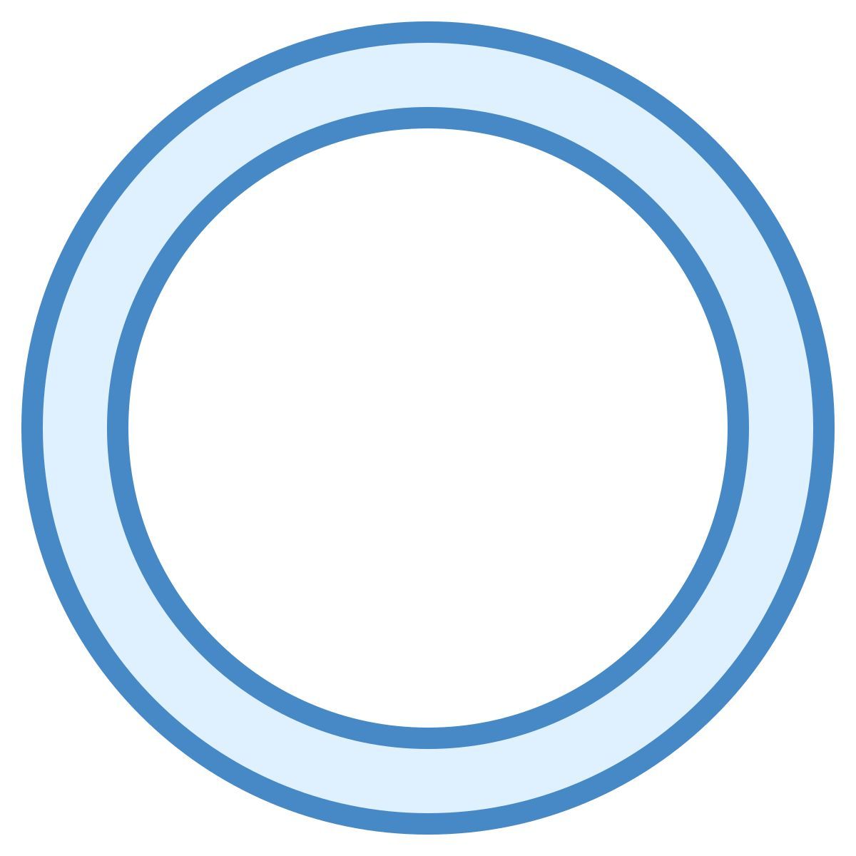 blue ui style cerchio icon