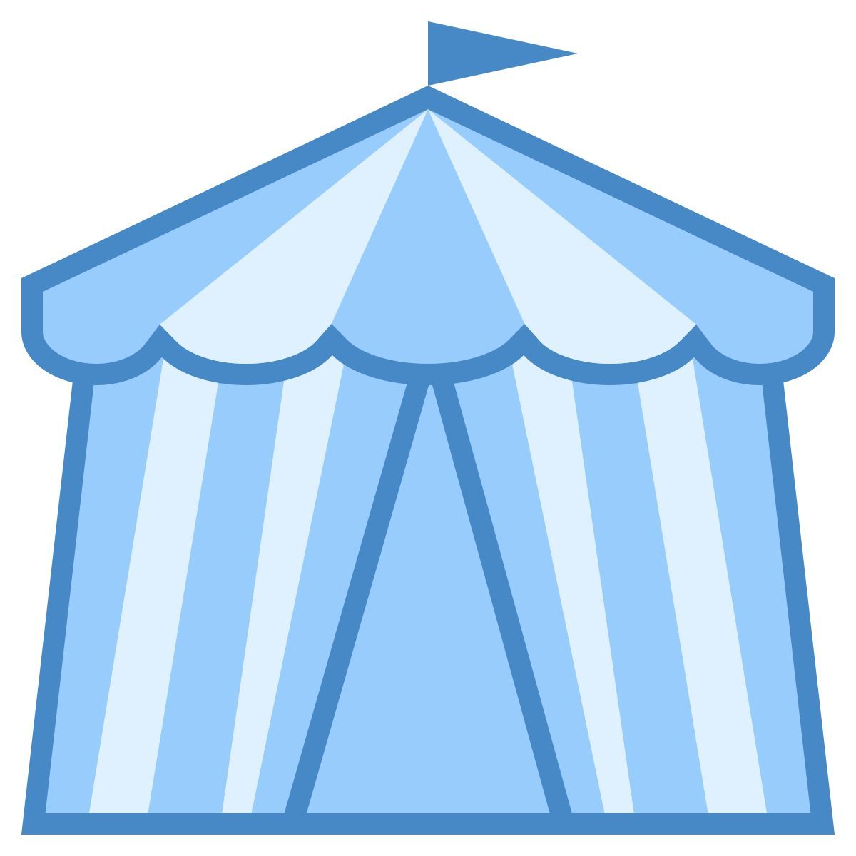 blue ui style 马戏团的帐篷 icon