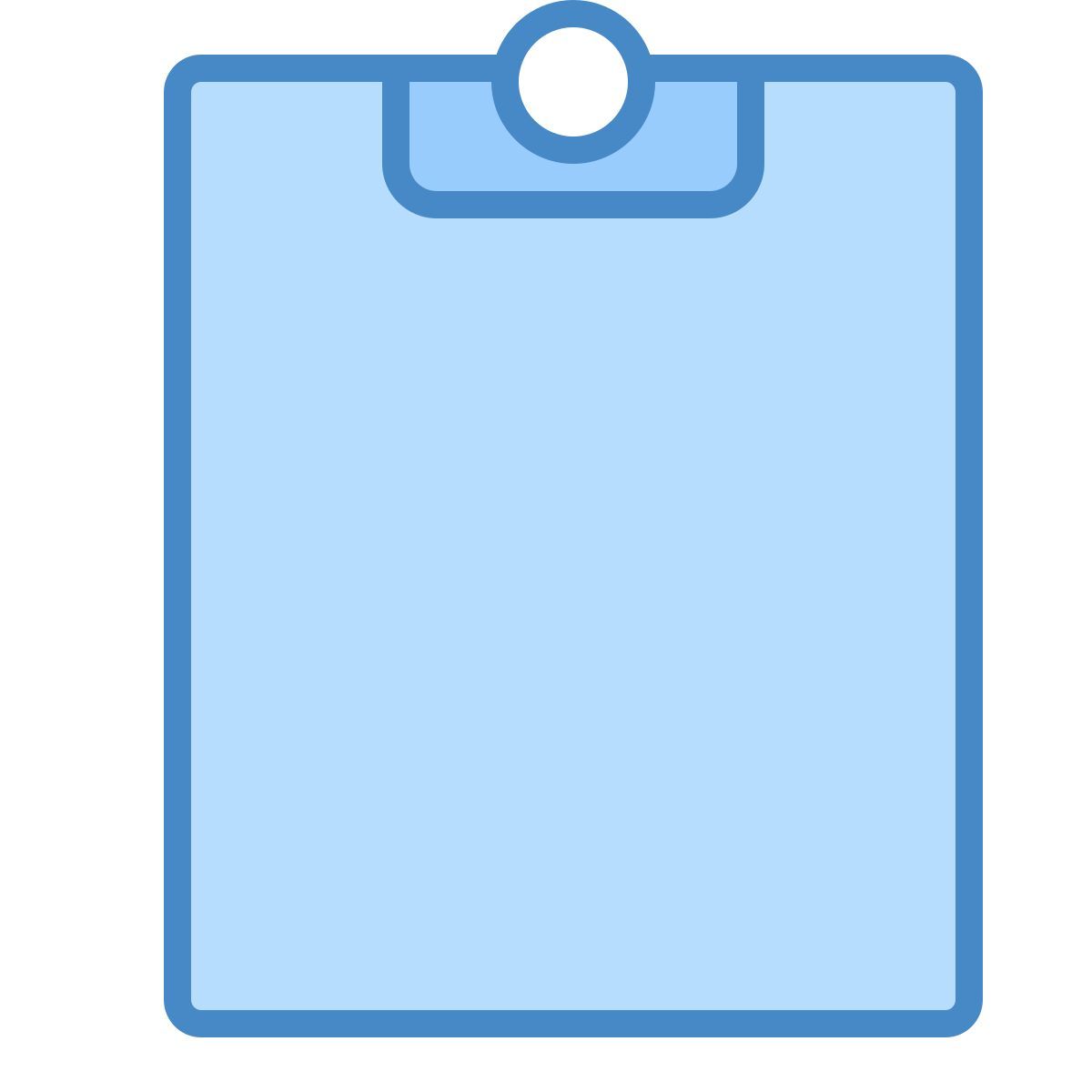blue ui style clipboard icon